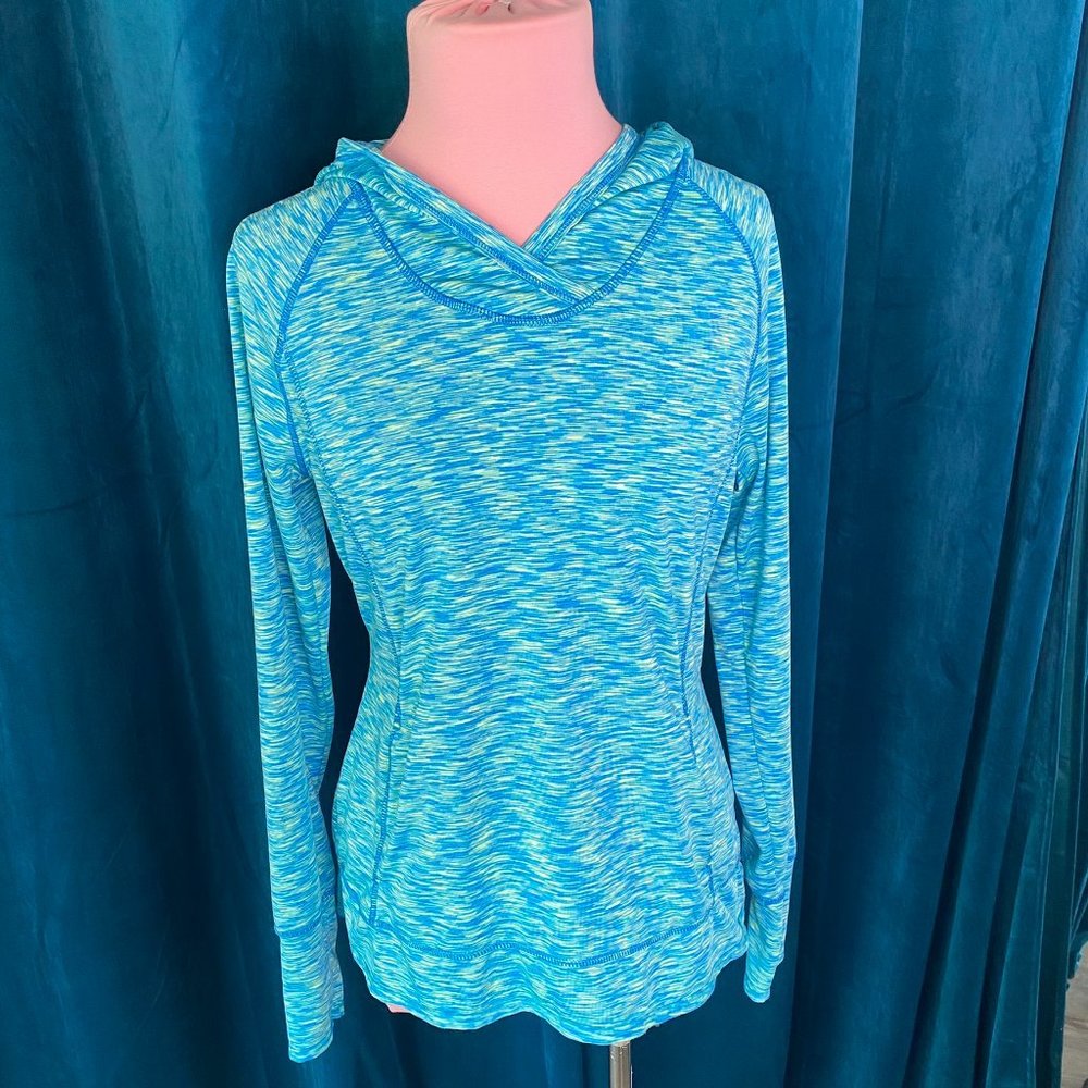 Tangerine Space Dye Pullover Hoodie Mint - Picture 13 of 13